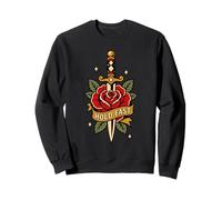 Hold Fast Dagger Rose Traditional Tattoo Flash Old Ink Sudadera