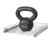 HOLD N' STORAGE - Organizador de cajones extraíble para gabinete, resistente, estantes deslizantes, 11 pulgadas de ancho x 21 pulgadas de profundidad, requiere al menos una apertura de armario de