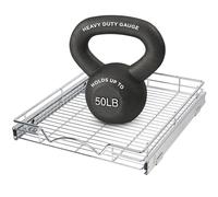 Hold N' Storage - Organizador de cajones extraíble para gabinete, resistente, estantes deslizantes, 17 pulgadas de ancho x 21 pulgadas de profundidad, requiere al menos una apertura de gabinete de