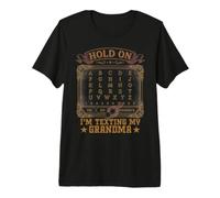 Hold On I'm Sting My Grandma Antique Spirit Board Halloween Camiseta Premium