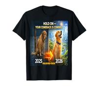Hold on Your Come Back is Coming 2025 a 2026 Dog Hope Gift Camiseta