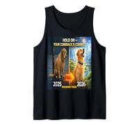 Hold on Your Come Back is Coming 2025 a 2026 Dog Hope Gift Camiseta sin Mangas