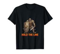 Hold The Line Warrior Strength Disciplina Diseño Camiseta