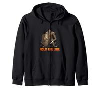 Hold The Line Warrior Strength Disciplina Diseño Sudadera con Capucha
