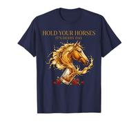 Hold Your Horses Horse Racing Whiskey Drink Camiseta