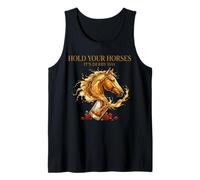 Hold Your Horses Horse Racing Whiskey Drink Camiseta sin Mangas