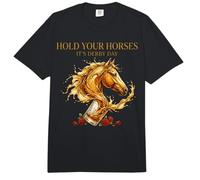 Hold Your Horses Horse Racing Whiskey Drink Comfort Colors Adult Heavyweight T-Shirt