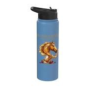 Hold Your Horses Horse Racing Whiskey Drink Stainless Steel Insulated Water Bottle