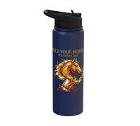 Hold Your Horses Horse Racing Whiskey Drink Stainless Steel Insulated Water Bottle