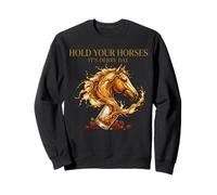 Hold Your Horses Horse Racing Whiskey Drink Sudadera