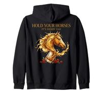 Hold Your Horses Horse Racing Whiskey Drink Sudadera con Capucha