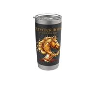 Hold Your Horses Horse Racing Whiskey Drink Vaso térmico de acero inoxidable de doble pared