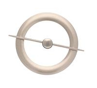 HOLDBACKS Metall | 1 Raffhalter aus Metall mit zentralem Magnet | Mattes Chrom