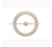 HOLDBACKS Metall | 1 Raffhalter aus Metall mit zentralem Magnet | Weiß patiniertes Gold