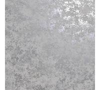 Plata/Gris Pintado - Metálico Purpurina Geométrico Enrejado Ladrillo Damask &