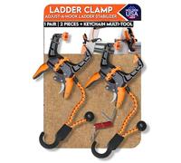 Holden USA LC00002 Abrazadera de Escalera, Negro y Naranja, Pack de 2
