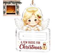 Holder Christmas Tree Ornament Snowman Santa Elk Angel Decoration Money