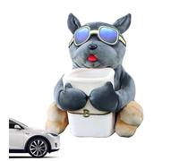 Holder Dog - Trash Can Box | 2-in-1 Plush Cartoon Animal Holder, Storage Organizer Facial Management with Our Multi-funV Tissues Boxes, Interior Accessories