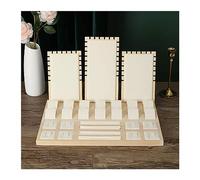 Holder Organizer Stand Display Stand Set PU Leather Ring Earrings Display Tray Pendant Chain Cushion Wall Mounted Storage Rack Stand Neck