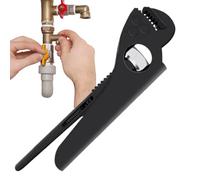 Holdes Alicates para tubos de agua | Llave de manguera doméstica, pinza para tubos con mordazas en V antideslizantes para fontanería, automóvil, industria, hogar y jardín