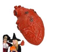 Holdes Apoyo de corazón sangre realista corazón humano apoyos - Accesorios espeluznantes de Halloween con corazón palpitante | Corazón humano, corazón artificial, decoración de casa embrujada