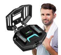 Holdes Auriculares inalámbricos - Auriculares internos BT mecánicos emergentes - Diseño ergonómico, pantalla digital, cancelación de ruido, batería de larga duración para trabajo deportivo