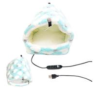 Holdes Calefacción De Jaula Para Pájaros - Cama En Forma De Hamaca Y Caverna De Peluche - Casa Loros | Para Inseparable Conure Conejo Conejo Conejo Chinchilla Periquito Calopsitte