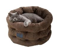 Holdes Cama para Gatos - Sofá Lavable con Borde Elevado, cómoda Cama Lavable para Gatos - para Cachorros y, así como para Navidad e Invierno, así como para el Interior