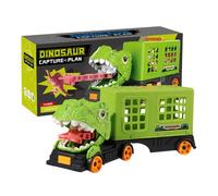 Holdes Camión Dinosaurio Juguetes para Niños,Dinosaurios Modelo Camión Transportador | Vehículos de fantasía Para Niños Niñas - Viaje Vacaciones Navidad Fiesta Juego de rol Picnic Preescolar Al aire