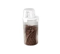 Holdes Contenedor de comida para gatos - Botes de almacenamiento transparentes para alimentos para mascotas - Herméticos Gran Capacidad Vertedor Vaso Medidor Vaso Medidor Dulces Dispensador para