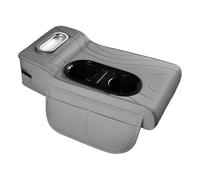 Holdes Cubierta para la Consola Central del Coche | de Almacenamiento para reposabrazos de vehículo con cojín, Almohadilla Multifuncional de Cuero sintético con Soporte para Bebidas, para