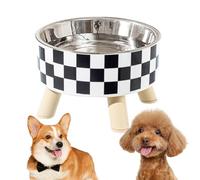 Holdes Cuenco alto para gatos - Plato de comida para gatos de acero inoxidable para proteger la columna vertebral, cuencos extraíbles para gatos, cuenco de comida para gatos duradero para comida y