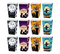 Holdes de Palomitas de maíz de Truco de Oro de Treat, de Palomitas de maíz para Halloween | 12 Piezas Cajas de golosinas para Regalos de Fiesta de Halloween | Suministros de Fiesta de Dulces