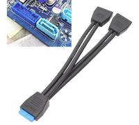 Holdes Distribuidor Y 19 pines | Distribuidor de cabecera USB3.0 de alta velocidad - Adaptadores de cable de ordenador para computadoras de escritorio, impresoras, ordenadores portátiles