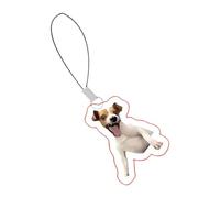 Holdes Divertido colgante para teléfono móvil - correa de cordón para teléfono móvil - Divertido gato perro emoticono llavero llavero para mochila, Cachorro sonriente, Siehe Beschreibung