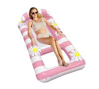 Holdes Flotador de Piscina | Tumbona Inflable con Reposabrazos | Sofá Cama Plegable para Vacaciones Exteriores, Relajación, Playa, Jardín y Piscina