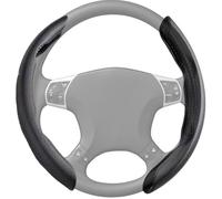Holdes - Funda para volante, fundas para volante de coche de piel de y fibra de carbono, funda de volante de coche segmentada ultra fina para la mayoría de los coches, camiones, SUV