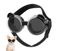 Holdes Gafas de sol para perros, gafas de sol para perros, gafas de sol para perros | Gafas de protección antivaho para perros al aire libre con correa ajustable para perros pequeños y medianos