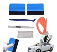Holdes - Herramientas tintadas para vidrieras, 15 raquetas multifuncionales para cristales | Rasqueta protectora y para tintado, kit de detalles de coche para la instalación de papel pintado