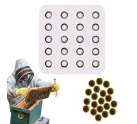 Holdes Jaula de Silicona para Abejas Reinas,Molde de Soporte para 20 Cuadros de Colmena | Herramientas de Estabilización Manual Resistente al Calor para Apicultores Aficionados e Iniciación