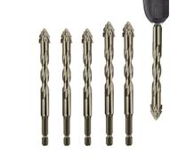 Holdes Juego De Brocas Excéntricas | Juego De Brocas Excéntricas De Cuatro Filos | Herramienta De Perforación De Alta Dureza Para Cerámica Cemento Ladrillo | Azulejo Ladrillo Metal Hormigón