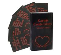 Holdes Juego de Cartas de Tarot | Confesiones kármicas Juegos de Mesa, 50 Piezas Adivinación Intuition Oráculo Tarjetas Set | para Meditación Relaciones Viajes Diarios Personales Hogar Fiesta