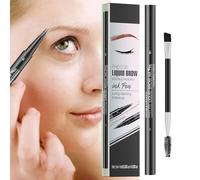 Holdes Lápices de cejas para mujeres, doble cabeza cosmética, con 2 puntas de tenedor, lápices de color para cejas - para niñas belleza, estilo duradero, definir la forma
