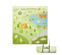 Holdes Mantas de Picnic, Alfombra de Piso de Tienda - Alfombra de Playa Plegable Temática del Juego | Equipo de Camping ligero y grueso con Correa de Transporte, Tienda de Camping para Adultos y