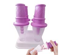Holdes Maquinaria de helado, molde para chupetes helados, molde de pop Makers para chupetes de helado - Máquina de hielo reutilizable de fácil liberación para chocolate, compota de manzana y purés de