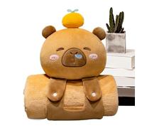 Holdes Mats de Siesta para Preescolar, Capybara Blanket,Linda Manta de Kids Soft Capybara portátiles - Lanzamientos de Cama cómodos de Uso múltiple, Almohadas de Viaje para oficinas, escuelas, Viajes
