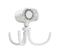 Holdes Para Coche, Ventilador De Pantalla LED Diseño Pulpo 199 Velocidades - Pinza de coche orientable 360 grados con carga TYPE-C | Para adultos verano viaje camping exterior dormitorio oficina