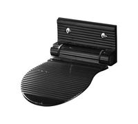 Holdes Reposapiés de ducha para afeitado, soporte para piernas plegable, montaje en tornillo, nivel de afeitado para ducha, para casa, baño, inodoro, mesita de noche, cocina, escritorio, esquina