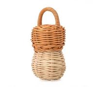 Holdes Sonajeros de bebé - Campanas trenzadas de ratán seguro, juego de campana de mano natural para el desarrollo - para jugar al bebé - para el juego del bebé en casa cuna Pascua Navidad