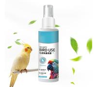 Holdes Spray limpiador para pájaros, 100 ml, potente spray de control de olores con refrescante, removedor de heces, para la limpieza de juguetes, vajilla, baños de pájaros, perchas y cajas